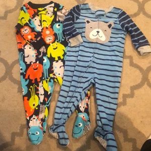 Two Fleece Zipper Sleepers